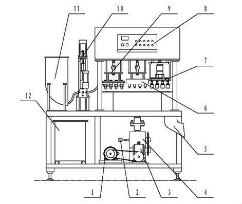 灌裝機骨架圖
